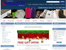 Tablet Screenshot of americanembroiderysupply.com